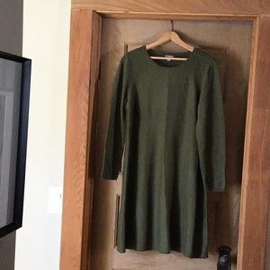 Hunter Green sweater dress